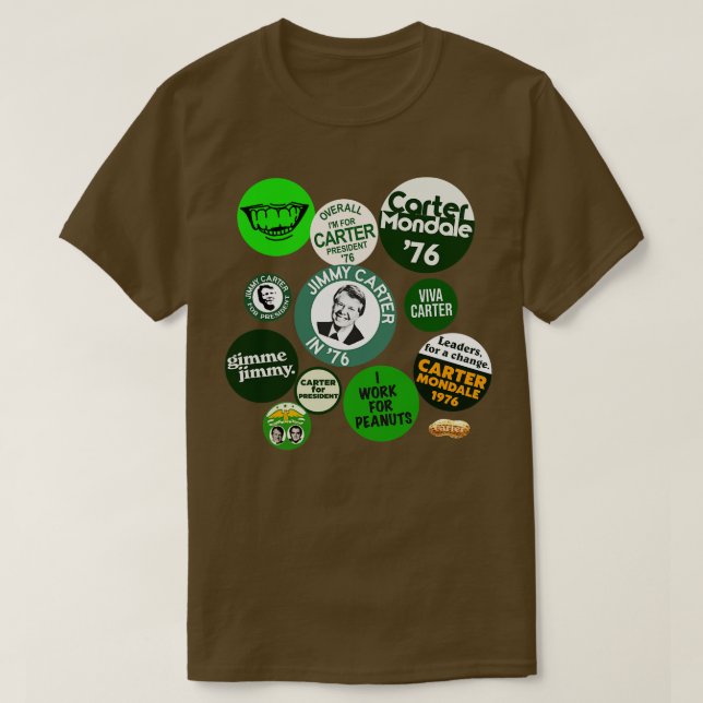 Camiseta JIMMY CARTER en la vieja campaña presidencial (Diseño del anverso)