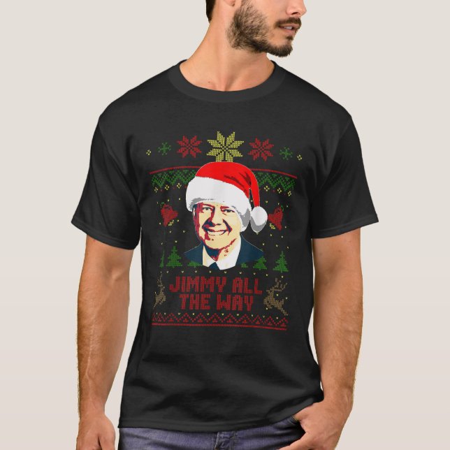 Camiseta Jimmy Carter Jimmy All Way Funny Navidades (Anverso)