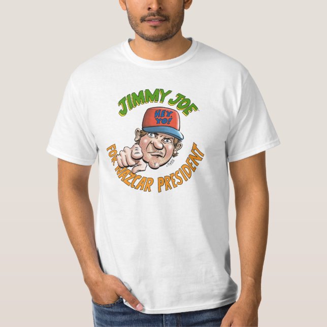 Camiseta Jimmy Joe para el presidente de NAZCAR (Anverso)