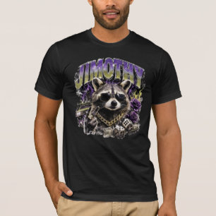 Camiseta Jimothy Cool Mapache Ropa Urbana