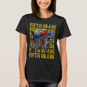Camiseta Jimothy Mapache de Quinto Grado De Vuelta al Coleg