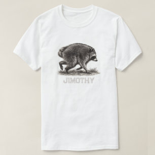 Camiseta Jimothy Mapache Divertido Panda Basura