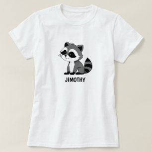 Camiseta Jimothy Mapache Lindo Divertido Amante de Mascotas