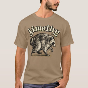 Camiseta Jimothy Mapache Viral Divertido Mapache de la Basu