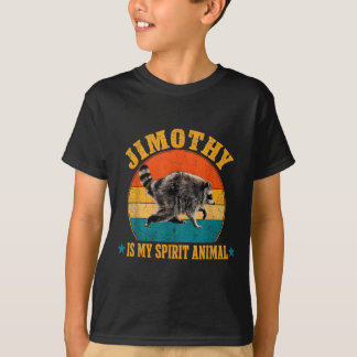 Camiseta Jimothy Raccoon Is My Spirit Animal Raccoon Meme