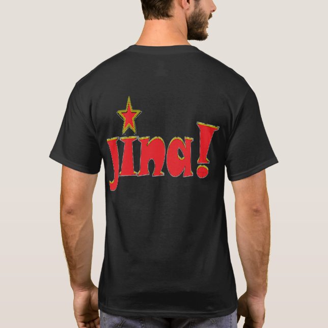 Camiseta ¡jina! Café (Reverso)