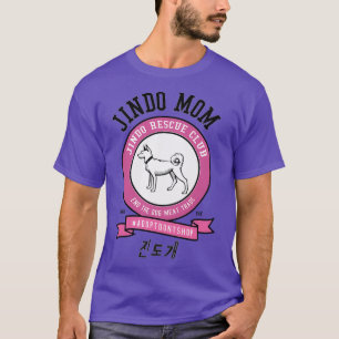 Camiseta JINDO Dog Mom Rescue Club Coreano de raza