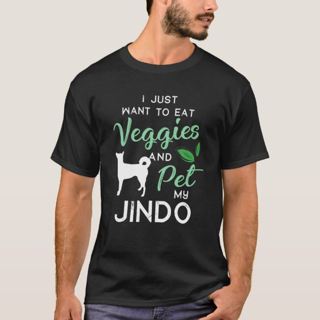 Camiseta Jindo Funny Vegan Dog Lover Dueño De Xmas Cumpleañ (Anverso)