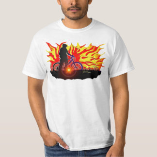 Camiseta Jinete ardiente de la bici