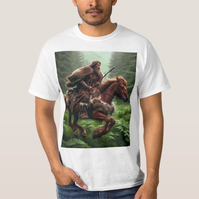 Camiseta Jinete Astur: Guardian del Camino (Anverso)