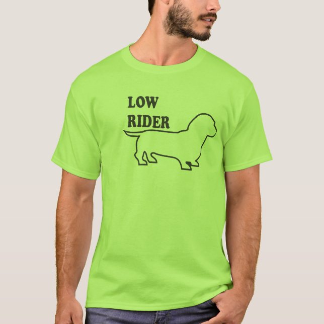 Camiseta Jinete bajo, perro de Weiner (Anverso)