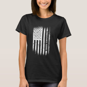Camiseta Jinete Cabalgata De Resistencia De La Bandera De E