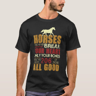 Camiseta Jinete Caballos Nunca Romperán Tu Corazón  H