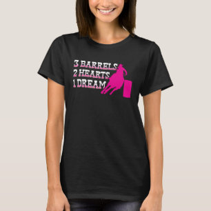 Camiseta Jinete de barriles 3 Barriles 2 Corazones 1 Sueño 