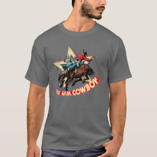 Camiseta Jinete de Bronco Vaquero de Rodeo Occidental Monta