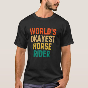 Camiseta Jinete de caballo a mujer montando a caballo más o
