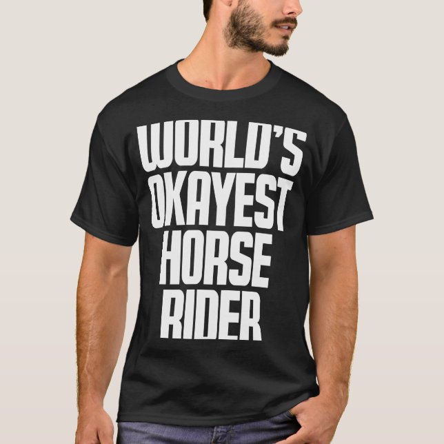 Camiseta Jinete de Caballo Aceptable (Anverso)