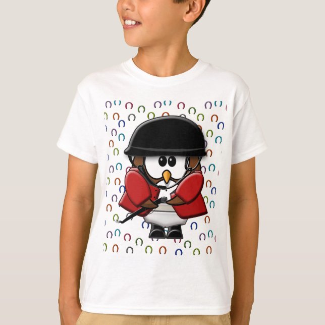Camiseta jinete de caballo búho (Anverso)