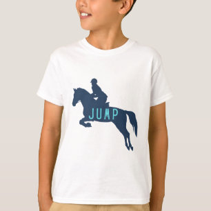 Camiseta jinete de caballo de salto cazador de saltos