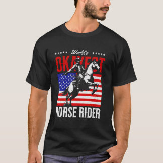 Camiseta Jinete de Caballo Más o Menos del Mundo Equitación