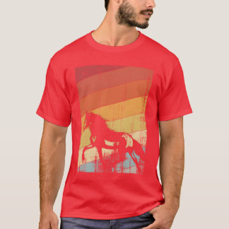 Camiseta jinete de caballos vintage