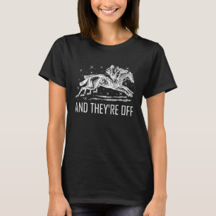 Camiseta Jinete de carreras de caballos Derby Jinete Pista