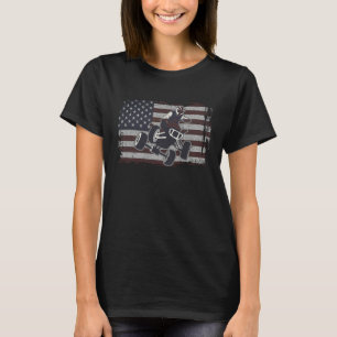 Camiseta Jinete de carreras Quad ATV de 4 ruedas bandera de