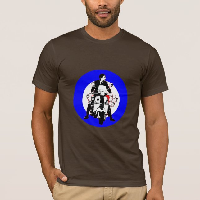 Camiseta Jinete de la vespa en blanco (Anverso)