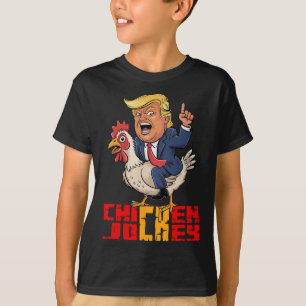 Camiseta Jinete de Pollo Trump Meme Divertido Político