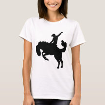 Jinete de rodeo a caballo