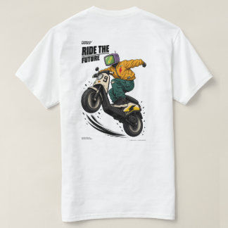 Camiseta Jinete de Scooter Cyberpunk – Calle Urbana Futuris