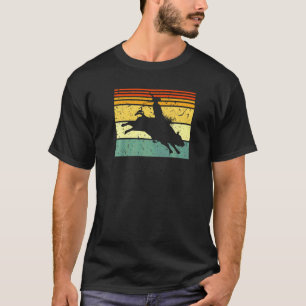 Camiseta Jinete de Toro de Jaripeo Retro Vaquero de Rodeo