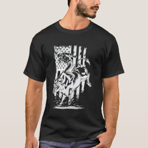 Camiseta Jinete de Toro, Gráfico de Rodeo de Vaquero, Diseñ