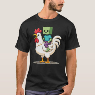 Camiseta Jinete Divertido de Píxeles Montando un Jinete de 