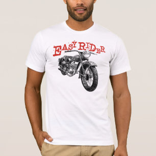 Camiseta Jinete fácil de la motocicleta