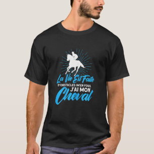 Camiseta Jinete jinete caballos obstáculos vintage 1