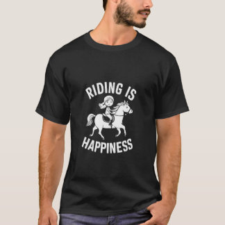 Camiseta Jinete joven con caballo y caballos diciendo