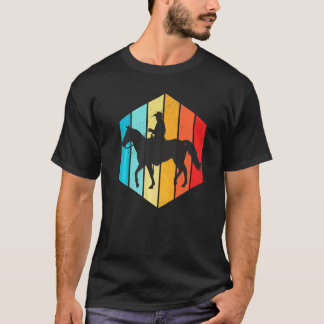 Camiseta Jinete occidental caballo cuarto de milla parada d