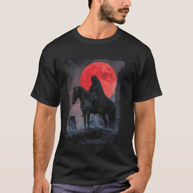 Camiseta Jinete oscuro luna roja (Anverso)