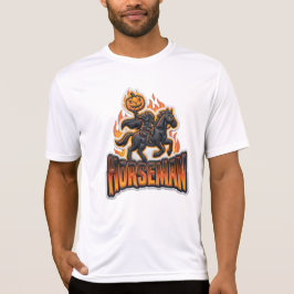 Camiseta Jinete sin Cabeza Halloween Naranja Negro