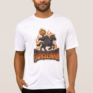 Camiseta Jinete sin Cabeza Halloween Naranja Negro