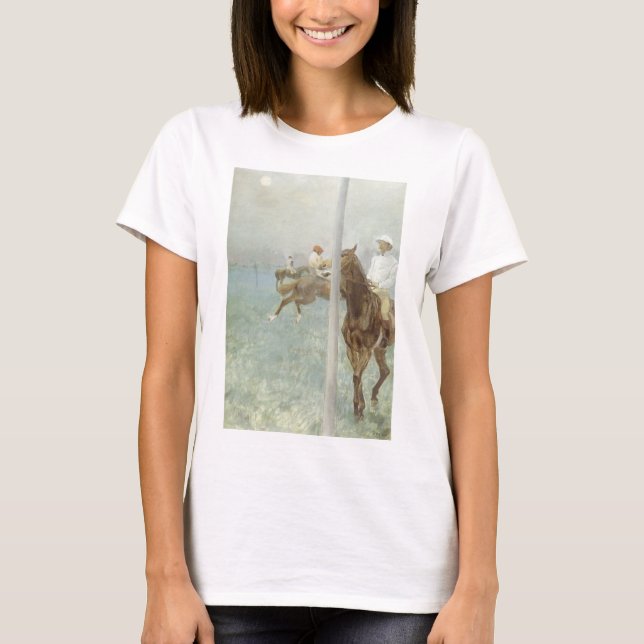 Camiseta Jinetes antes de la carrera por Edgar Degas (Anverso)