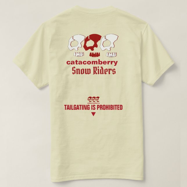 CAMISETA JINETES DE NIEVE DE CATCOMBERRY (Reverso del diseño)