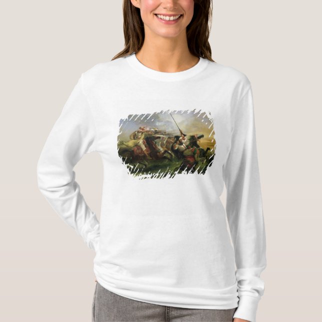 Camiseta Jinetes marroquíes en la acción militar, 1832 (Anverso)