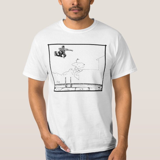 Camiseta JINETES SALVAJES DE TABLEROS: Aire del muchacho (Anverso)