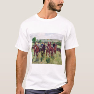 Camiseta Jinetes y caballos de carrera, Edgar Degas