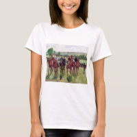 Jinetes y caballos de carrera, Edgar Degas