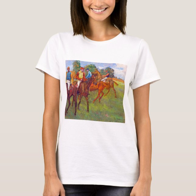 Camiseta Jinetes y caballos de raza, Edgar Degas (Anverso)