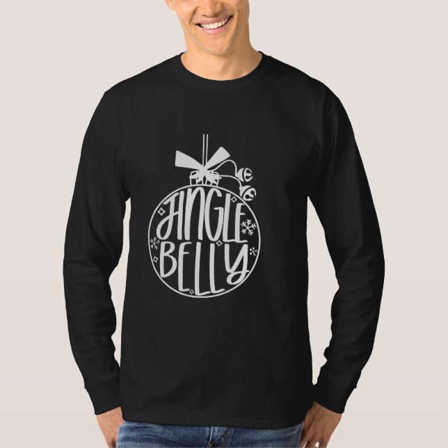 Camiseta Jingle Bell All The Way  Christmas Pregnancy (Anverso)