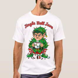Camiseta Jingle Bell Java Funny Elf Coffee Design